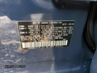 2024 Subaru Ascent Limited z VIN 4S4WMAUD8R3441044, wystawiony jako Copart lot #52029325 z przebiegiem 10 083 mil mil oraz Szkody całkowita. Historia ofert i sprzedaży dostępna na DreamBid. Obrazek 13.