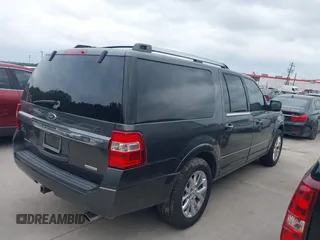 2015 Ford Expedition Max Limited with VIN 1FMJK1KT3FEF49677, listed as a IAAI auction lot 42114322 with 130,649 mi miles. Bid and sale history available at carsss.com. Image 4.