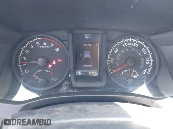 2022 Toyota Tacoma SR with VIN 3TYAX5GN4NT037625, listed as a IAAI auction lot 42382411 with 49,703 mi miles and . Bid and sale history available at DreamBid. Image 7.