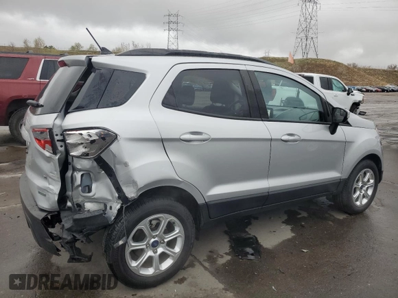 2018 Ford EcoSport SE with VIN MAJ3P1TE8JC233376, listed as a Copart auction lot 52595595 with 36,078 mi miles and Salvage Title. Bid and sale history available at carsss.com. Image 3.
