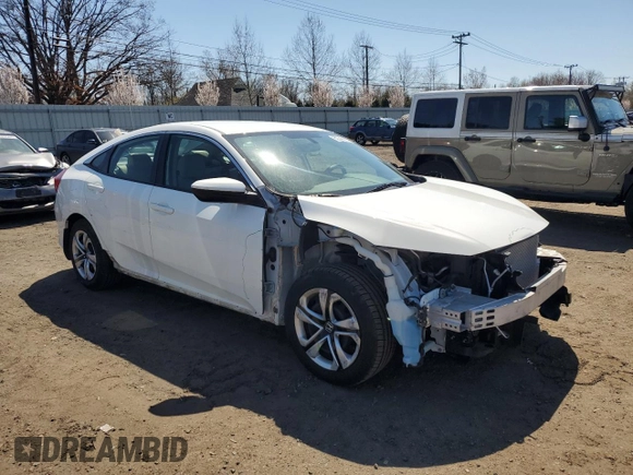 2018 Honda Civic Sedan LX with VIN 19XFC2F5XJE204202, listed as a Copart auction lot 52745665 with 162,322 mi miles and Salvage Title. Bid and sale history available at carsss.com. Image 4.