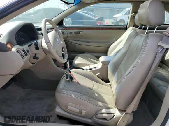 2002 Toyota Solara SE with VIN 2T1CF28P72C589663, listed as a Copart auction lot 48508065 with 215,436 mi miles and Clean Title. Bid and sale history available at DreamBid. Image 7.