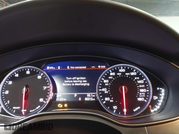 2016 Audi A6 2.0T Premium Plus with VIN WAUGFAFC4GN052293, listed as a IAAI auction lot 41683195 with 85,312 mi miles. Bid and sale history available at carsss.com. Image 7.