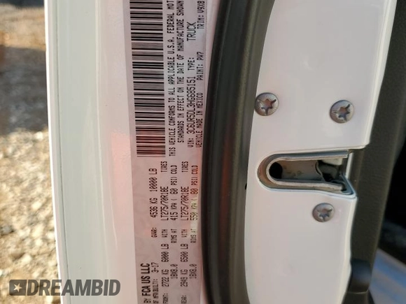 2017 Ram 2500 Big Horn with VIN 3C6UR5DL3HG685151, listed as a Copart auction lot 46501255 with 201,018 mi miles and Salvage Title. Bid and sale history available at carsss.com. Image 14.