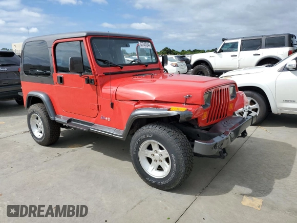 1992 Jeep Wrangler with VIN 2J4FY29S3NJ535736, listed as a Copart auction lot 67747244 with 144,912 mi miles and Salvage Title. Bid and sale history available at carsss.com. Image 4.