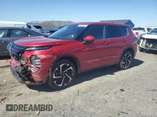 2022 Mitsubishi Outlander ES with VIN JA4J4TA84NZ033448, listed as a Copart auction lot 49870585 with 24,017 mi miles and Salvage Title. Bid and sale history available at carsss.com. Image 1.