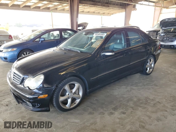 2006 Mercedes-Benz C 230 Sport z VIN WDBRF52H76A839649, wystawiony jako Copart lot #60904365 z przebiegiem 130 111 mil mil oraz Szkoda całkowita • Salvage title. Historia ofert i sprzedaży dostępna na DreamBid. Obrazek 1.