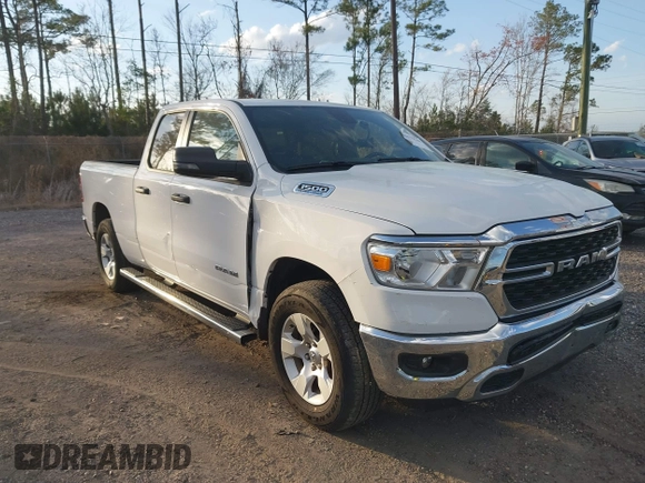 2023 Ram 1500 Big Horn with VIN 1C6SRFBT2PN535571, listed as a IAAI auction lot 41579548 with 42,140 mi miles. Bid and sale history available at carsss.com. Image 1.