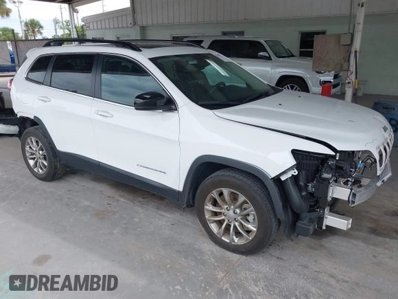 2022 Jeep Cherokee Latitude Lux z VIN 1C4PJLMXXND501689, wystawiony jako IAAI lot #42401720 z przebiegiem 34 037 mil mil oraz . Historia ofert i sprzedaży dostępna na DreamBid. Obrazek 1.