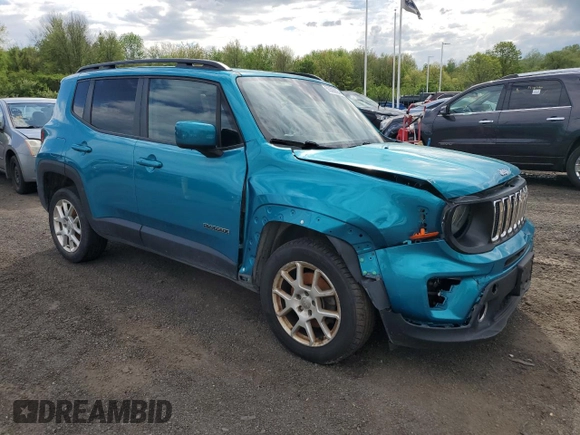 2021 Jeep Renegade Latitude with VIN ZACNJDBB7MPM43901, listed as a Copart auction lot 56366625 with 81,171 mi miles and Clean Title. Bid and sale history available at DreamBid. Image 4.