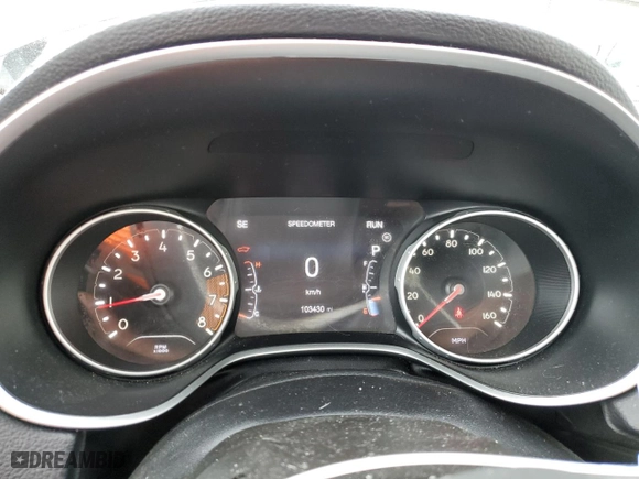 2018 Jeep Compass Sport with VIN 3C4NJDABXJT262512, listed as a Copart auction lot 49705275 with 103,430 mi miles and Salvage Title. Bid and sale history available at carsss.com. Image 9.