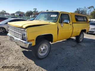 1984 Chevrolet Pickup with VIN 1GCEK24L2EF334793, listed as a Copart auction lot 88031655 with 15,227 mi miles and Salvage Title. Bid and sale history available at carsss.com. Image 1.