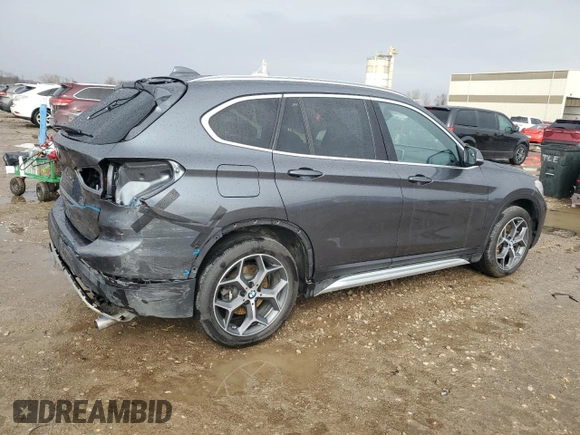 2019 BMW X1 xDrive28i with VIN WBXHT3C58K5L97890, listed as a Copart auction lot 47076465 with 73,400 mi miles and Salvage title. Bid and sale history available at DreamBid. Image 3.