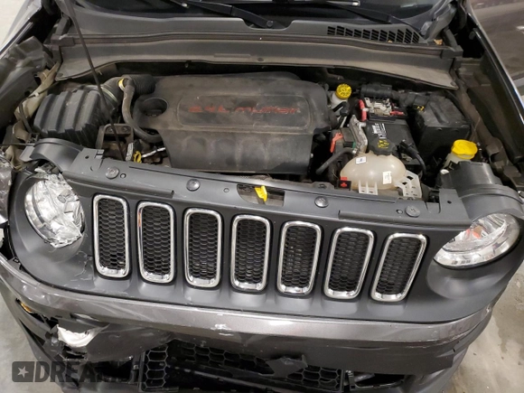 2017 Jeep Renegade Altitude with VIN ZACCJBBB6HPE49807, listed as a Copart auction lot 55518865 with 80,452 mi miles and Non repairable. Bid and sale history available at DreamBid. Image 12.