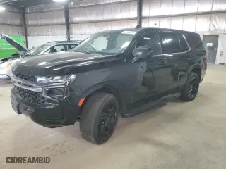 2021 Chevrolet Tahoe Commercial with VIN 1GNSKLED3MR260756, listed as a Copart auction lot 64345674 with 52,406 mi miles and Salvage Title. Bid and sale history available at carsss.com. Image 1.