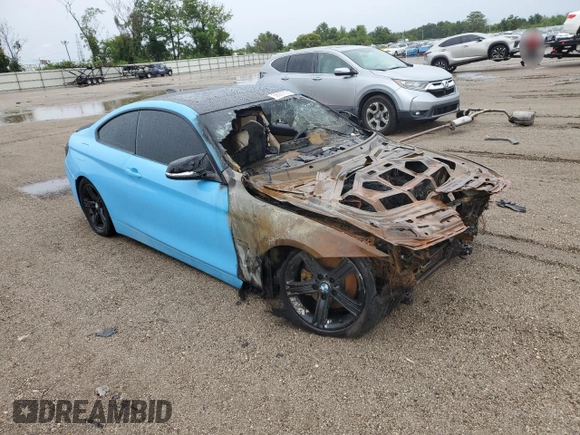 2015 BMW 4 Series 428i with VIN WBA3N3C57FK233312, listed as a Copart auction lot 58927815 with Not provided miles and Non repairable. Bid and sale history available at DreamBid. Image 4.