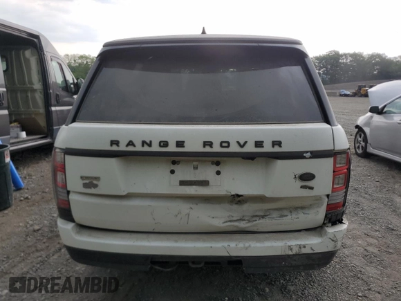 2017 Land Rover Range Rover с VIN SALGS2FE4HA361012, выставлен на аукционе Copart как лот 59709645 с пробегом 93 871 миль миль и Списание • Salvage title. История ставок и продаж доступна на DreamBid. Изображение 6.