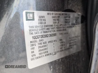 2016 Chevrolet Colorado 4WD Z71 z VIN 1GCGTDE38G1362968, wystawiony jako Copart lot #58412235 z przebiegiem 114 030 mil mil oraz Szkoda całkowita • Salvage title. Historia ofert i sprzedaży dostępna na DreamBid. Obrazek 12.