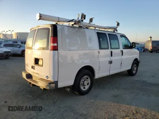 2014 Chevrolet Express Cargo z VIN 1GCWGFCB0E1122350, wystawiony jako Copart lot #58278045 z przebiegiem 99 593 mil mil oraz Czysty tytuł • Clean title. Historia ofert i sprzedaży dostępna na DreamBid. Obrazek 3.