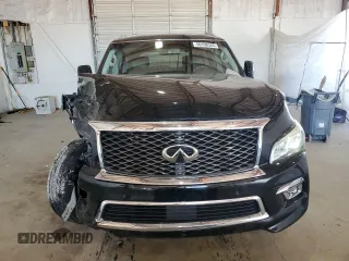 2016 Infiniti QX80 Limited with VIN JN8AZ2NE6G9123242, listed as a Copart auction lot 56198345 with 114,478 mi miles and Salvage title. Bid and sale history available at DreamBid. Image 5.