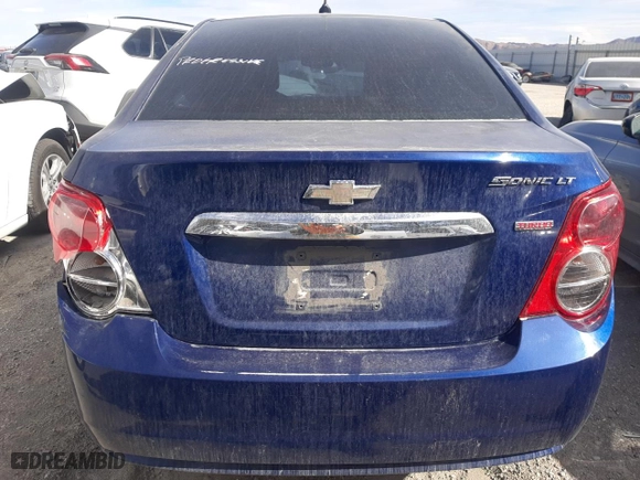 2014 Chevrolet Sonic LT with VIN 1G1JC5SB1E4135522, listed as a Copart auction lot 86426334 with 93,263 mi miles and Salvage Title. Bid and sale history available at carsss.com. Image 6.