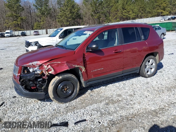 2016 Jeep Compass 75th Anniversary with VIN 1C4NJCBB7GD513753, listed as a Copart auction lot 43502735 with 73,887 mi miles and Salvage Title. Bid and sale history available at carsss.com. Image 1.