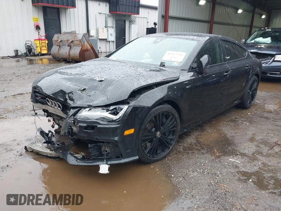 2014 Audi S7 Prestige with VIN WAUW2AFCXEN105101, listed as a IAAI auction lot 41562793 with 1 mi miles. Bid and sale history available at carsss.com. Image 2.