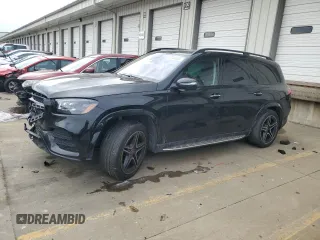 2023 Mercedes-Benz GLS with VIN 4JGFF5KEXPA917171, listed as a Copart auction lot 41744635 with 27,550 mi miles and Salvage Title. Bid and sale history available at carsss.com. Image 1.