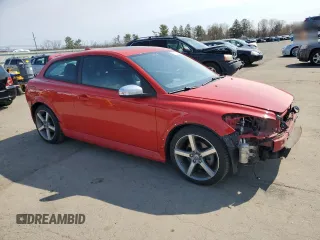 2011 Volvo C30 with VIN YV1672MK9B2245927, listed as a Copart auction lot 48177405 with 58,087 mi miles and Salvage Title. Bid and sale history available at carsss.com. Image 4.