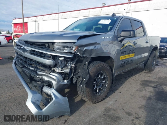 2023 Chevrolet Silverado 1500 RST with VIN 1GCUDEE80PZ186386, listed as a IAAI auction lot 41155640 with 23,442 mi miles. Bid and sale history available at carsss.com. Image 6.