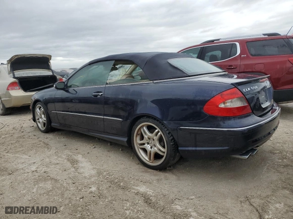 2008 Mercedes-Benz CLK-Class 5.5L with VIN WDBTK72F78T096381, listed as a Copart auction lot 74829614 with 0 mi miles and Non Repairable. Bid and sale history available at carsss.com. Image 2.