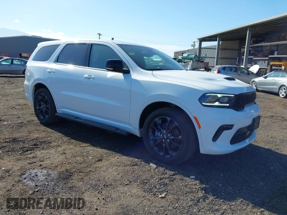 2022 Dodge Durango GT Plus with VIN 1C4RDHDG3NC187175, listed as a IAAI auction lot 41560375 with 6,884 mi miles and . Bid and sale history available at DreamBid. Image 1.