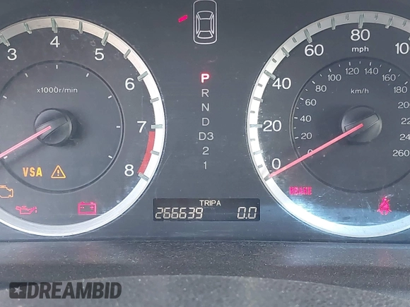 2008 Honda Accord EX with VIN JHMCP26778C018187, listed as a IAAI auction lot 42201831 with 266,639 mi miles and . Bid and sale history available at DreamBid. Image 7.