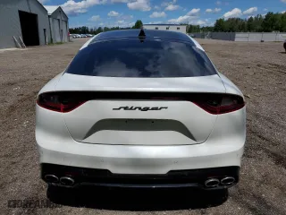 2019 Kia Stinger GT2 with VIN KNAE55LC0K6066992, listed as a Copart auction lot 60815804 with 50,750 mi miles and Clean Title. Bid and sale history available at carsss.com. Image 6.