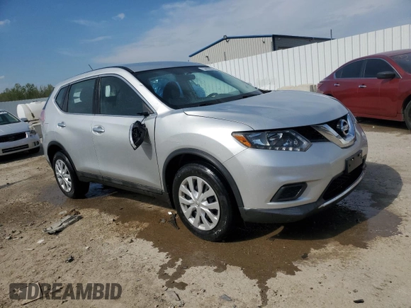 2015 Nissan Rogue SV with VIN 5N1AT2MT7FC910159, listed as a Copart auction lot 53895535 with 48,047 mi miles and Salvage Title. Bid and sale history available at DreamBid. Image 4.
