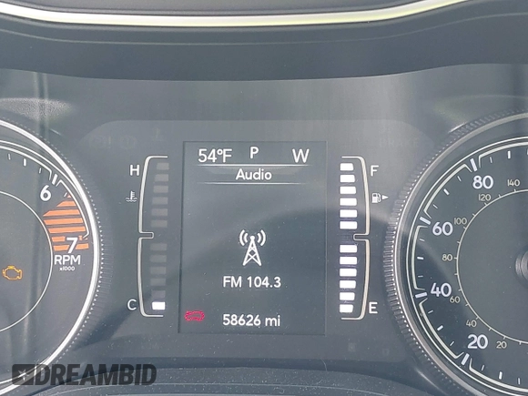 2019 Jeep Cherokee Latitude with VIN 1C4PJLCB4KD366405, listed as a IAAI auction lot 42018976 with 58,626 mi miles. Bid and sale history available at carsss.com. Image 7.