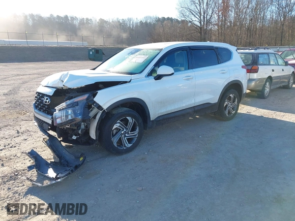 2022 Hyundai Santa Fe SE with VIN 5NMS1DAJ1NH436920, listed as a IAAI auction lot 41687608 with 31,704 mi miles. Bid and sale history available at carsss.com. Image 2.