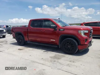 2022 GMC Sierra 1500 Elevation with VIN 3GTU9CET7NG196551, listed as a Copart auction lot 54537325 with 52,870 mi miles and Salvage Title. Bid and sale history available at DreamBid. Image 4.