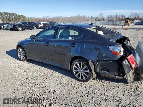 2009 Lexus IS 250 with VIN JTHCK262195031509, listed as a Copart auction lot 45559355 with Not Provided miles and Salvage Title. Bid and sale history available at carsss.com. Image 2.
