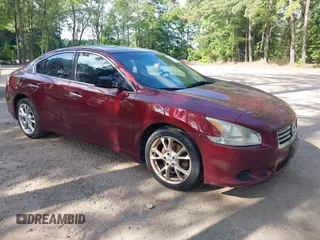 2012 Nissan Maxima SV with VIN 1N4AA5AP0CC850830, listed as a IAAI auction lot 42763781 with 142,425 mi miles and . Bid and sale history available at DreamBid. Image 1.