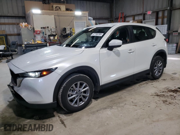 2023 Mazda CX-5 2.5 S with VIN JM3KFBAM2P0170852, listed as a Copart auction lot 47758785 with 33,010 mi miles and Salvage Title. Bid and sale history available at carsss.com. Image 1.
