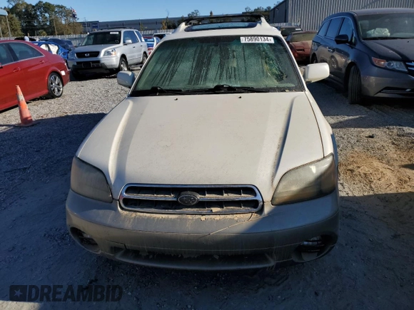 2002 Subaru Legacy Outback Limited with VIN 4S3BH686427647556, listed as a Copart auction lot 75890134 with Not provided miles and Salvage title. Bid and sale history available at DreamBid. Image 5.