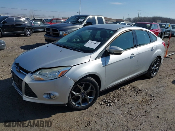 2013 Ford Focus SE with VIN 1FADP3F27DL308798, listed as a IAAI auction lot 41787683 with 158,581 mi miles. Bid and sale history available at carsss.com. Image 2.