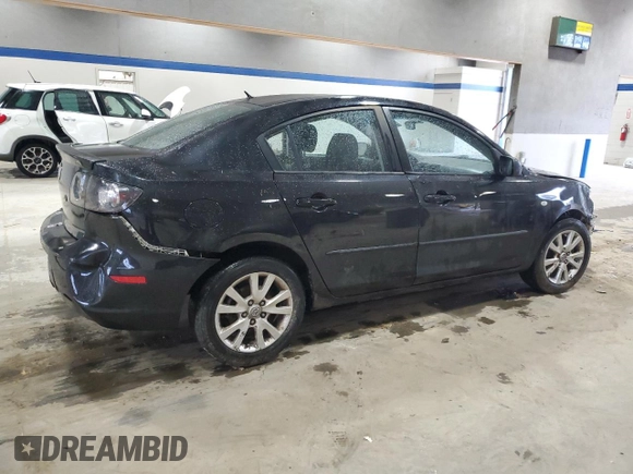 2008 Mazda 3 i Touring with VIN JM1BK32F281796374, listed as a Copart auction lot 52817735 with 216,432 mi miles and Salvage Title. Bid and sale history available at carsss.com. Image 3.