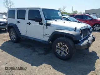 2014 Jeep Wrangler Unlimited Sport with VIN 1C4BJWDG8EL144417, listed as a IAAI auction lot 41984260 with 132,666 mi miles and . Bid and sale history available at DreamBid. Image 1.