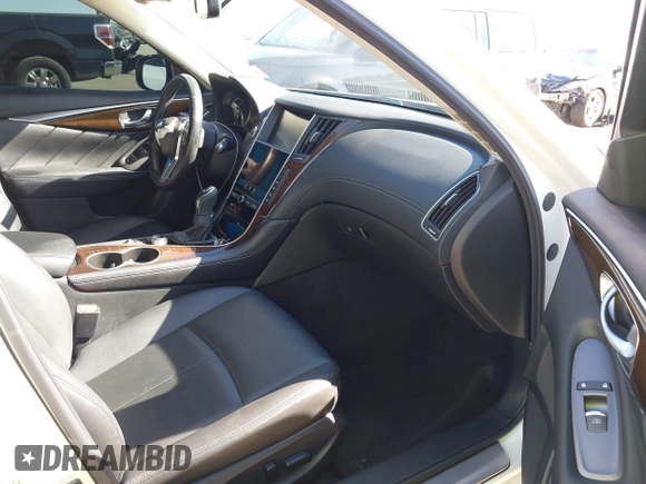 2019 Infiniti Q50 3.0t LUXE with VIN JN1EV7AP5KM514713, listed as a IAAI auction lot 41528021 with 90,306 mi miles. Bid and sale history available at carsss.com. Image 5.