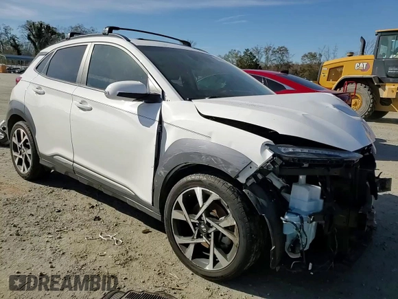 2023 Hyundai Kona Limited with VIN KM8K53A35PU007979, listed as a Copart auction lot 81557734 with 36,002 mi miles and Salvage Title. Bid and sale history available at carsss.com. Image 12.