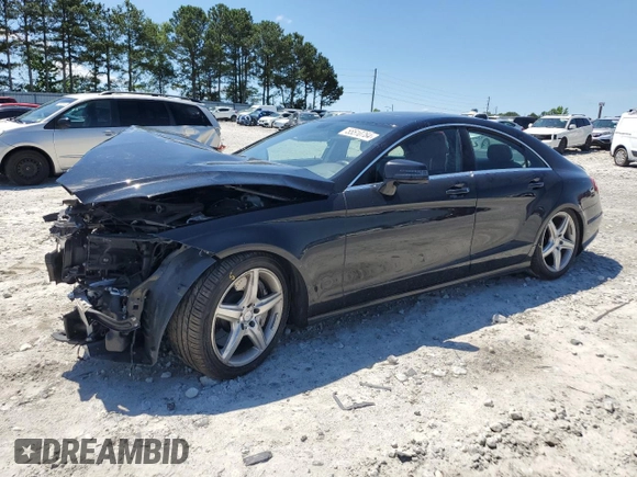 2014 Mercedes-Benz CLS-Class CLS 550 with VIN WDDLJ9BB8EA106670, listed as a Copart auction lot 55510784 with 118,231 mi miles and Salvage Title. Bid and sale history available at carsss.com. Image 1.