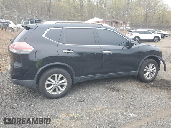 2014 Nissan Rogue SV with VIN 5N1AT2MV8EC806991, listed as a Copart auction lot 52792475 with 134,461 mi miles and Salvage Title. Bid and sale history available at carsss.com. Image 3.