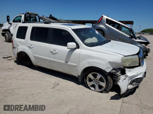 2012 Honda Pilot EX-L with VIN 5FNYF3H66CB027012, listed as a Copart auction lot 53915295 with Not provided miles and Clean title. Bid and sale history available at DreamBid. Image 4.